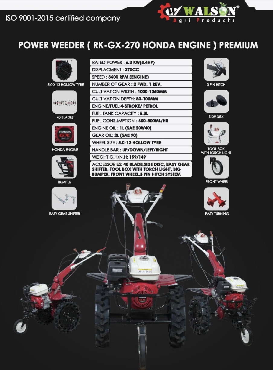 Power Weeder RK-GX-270 Honda Engine Premium